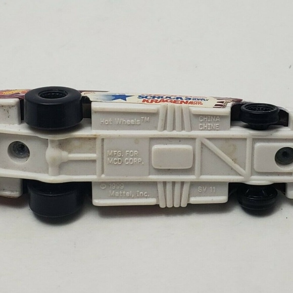 HOT WHEELS Mattel 1999 RARE CHINE WHITE/PURPLE CAR - Picture 5 of 6